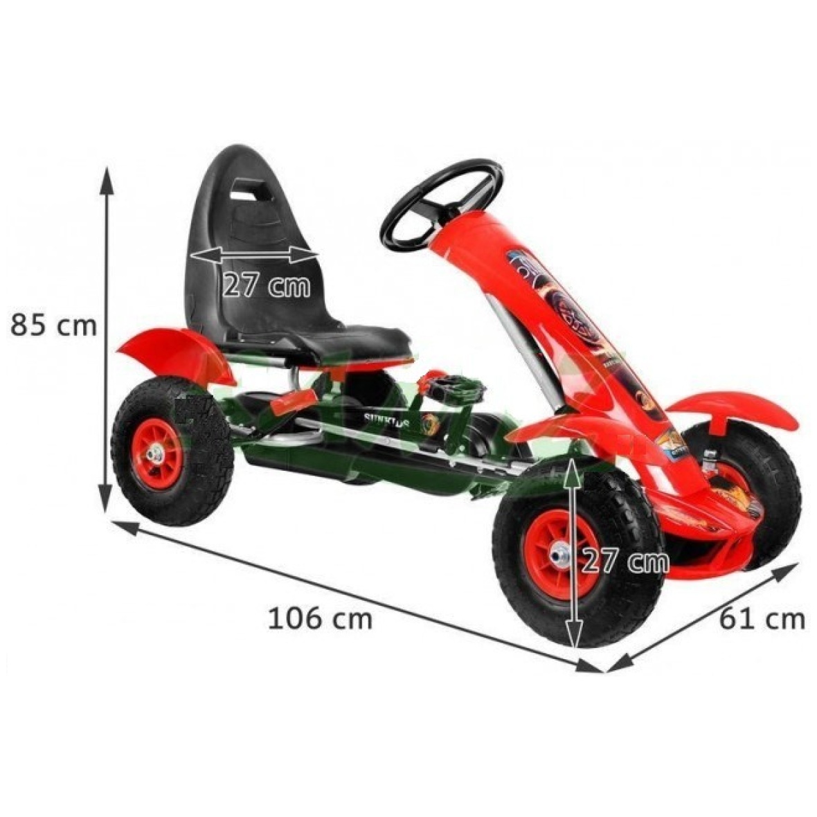 PEDAALIGEGA KARTAUTO – PUNANE