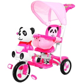 KOLMERATTALINE RATAS-KIIK "ROOSA PANDA"