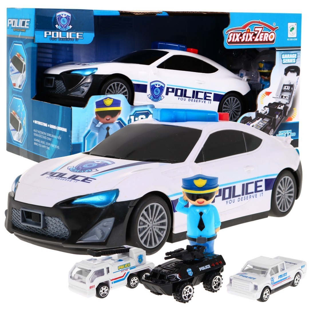 Игрушечная машина с аксессуарами для полиции