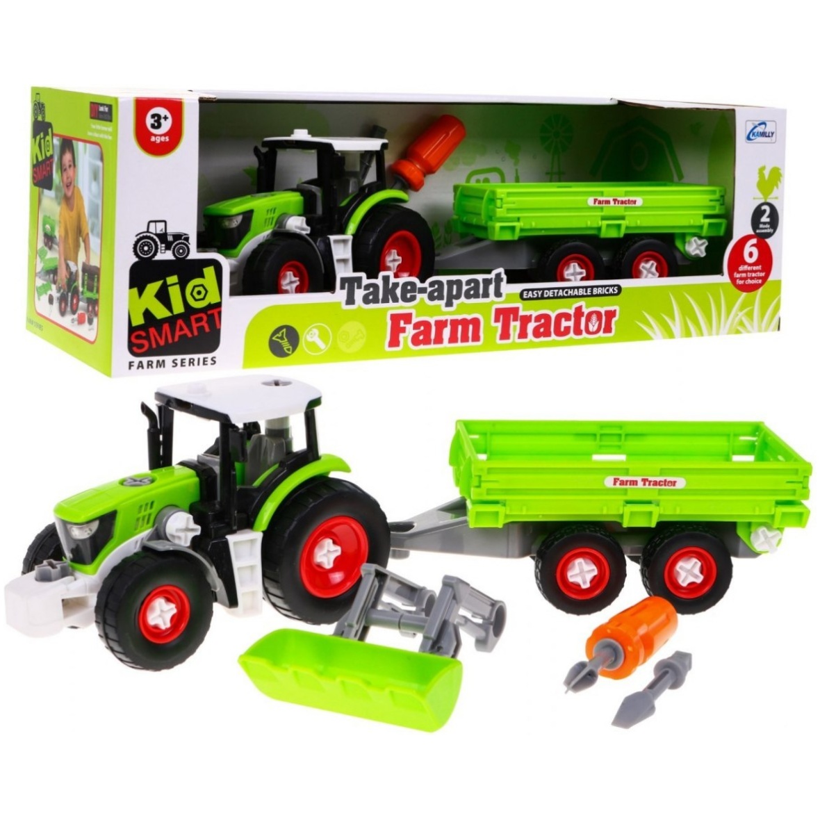 Farm traktor käruga