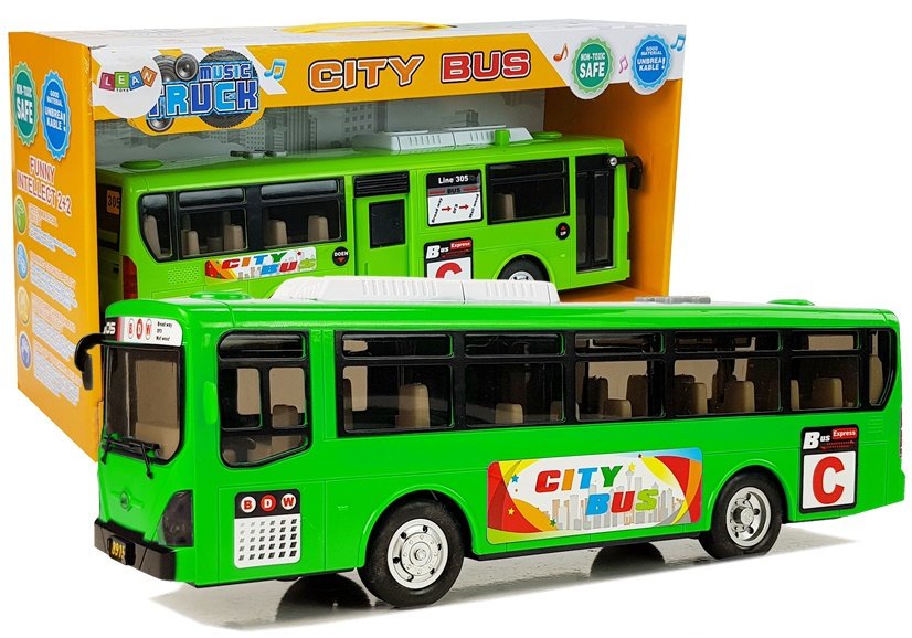 Автобус зеленый