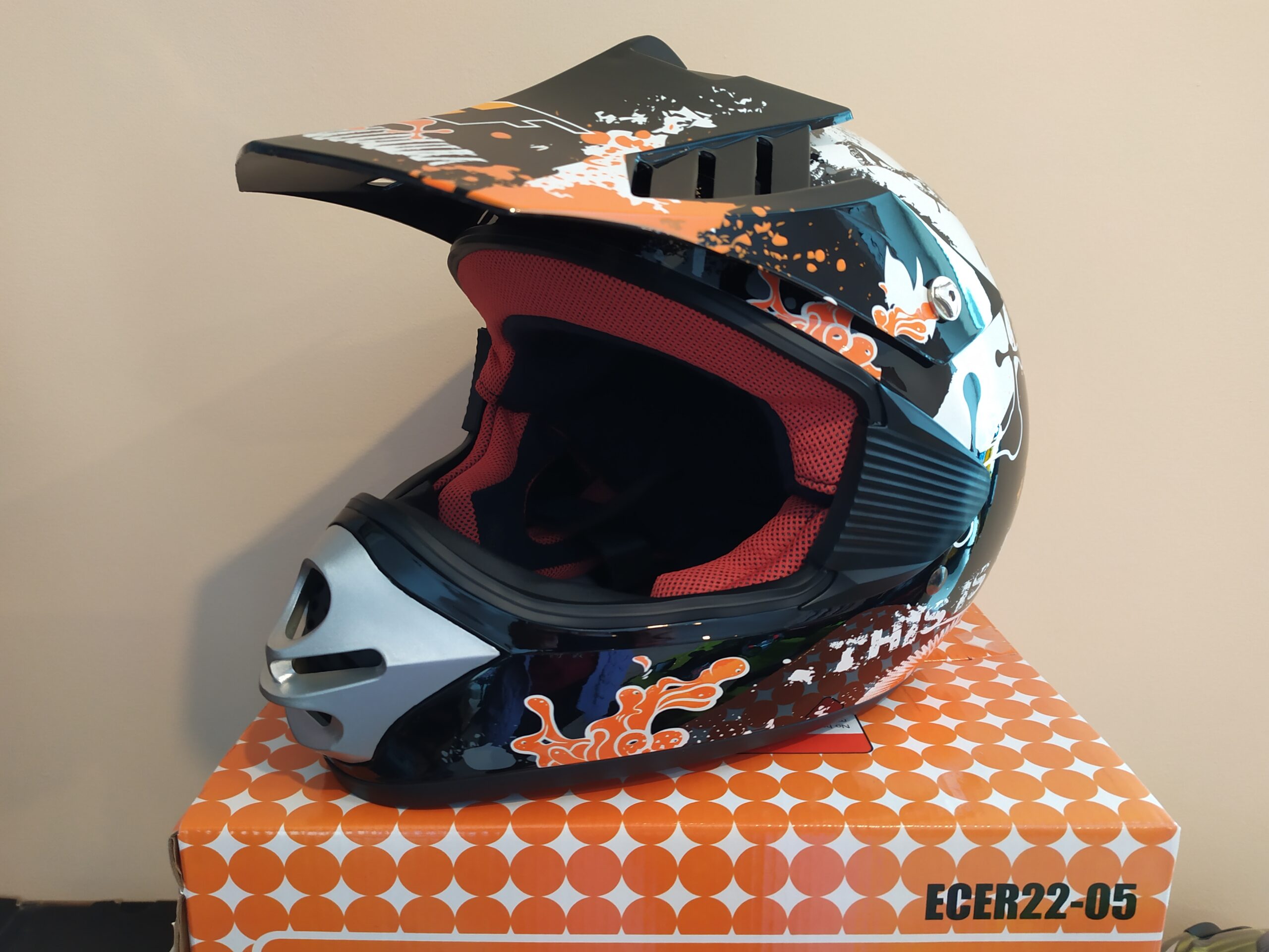 Шлем 51-52 kxdfun оранжевый