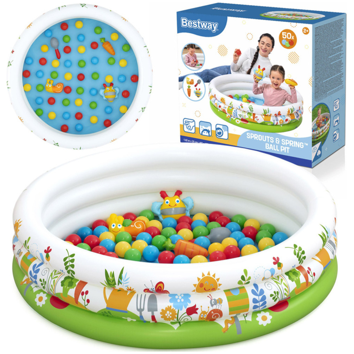 Lastebassein pallidega FLOWER