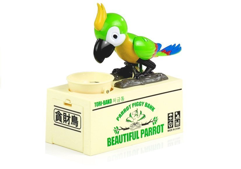 Кассовый зеленый попугай