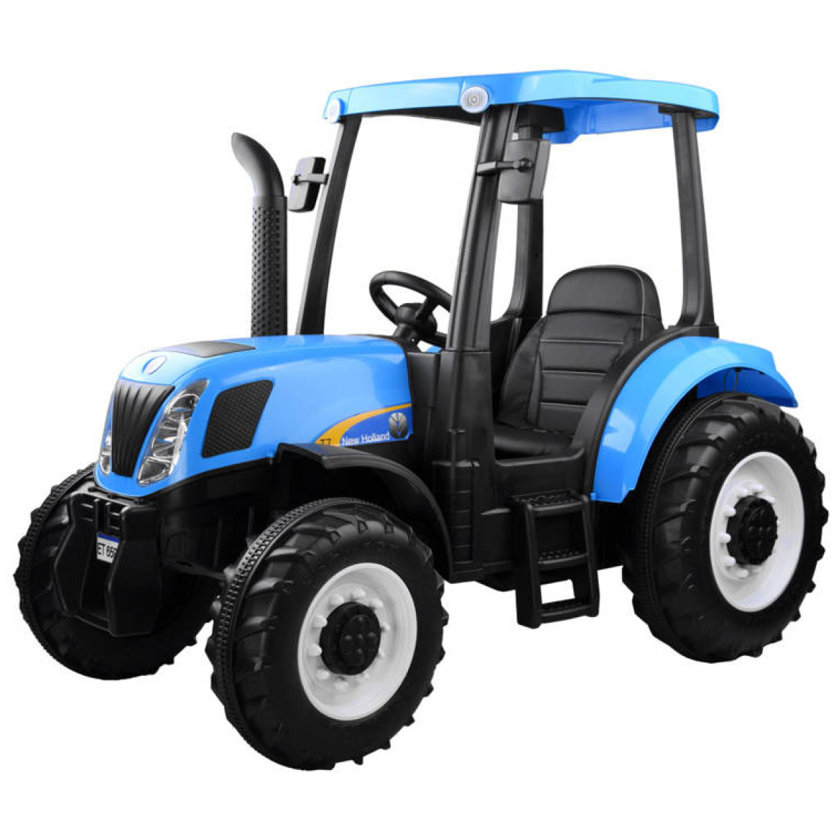 Laste elektriline traktor New Holland T7 sinine 24v