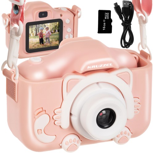 Детский цифровой фотоаппарат розовый