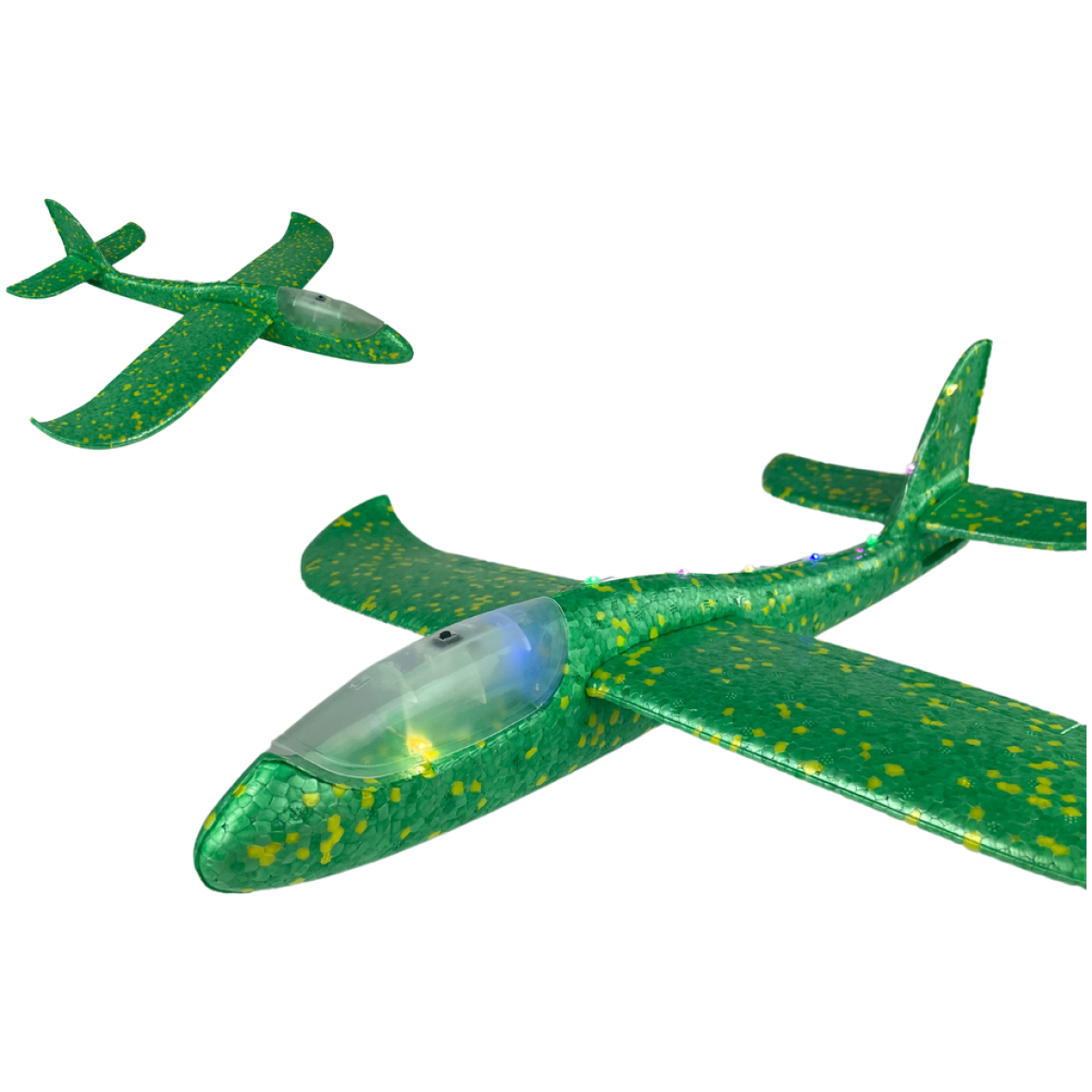 Vahtplastist lennuk 47cm, roheline
