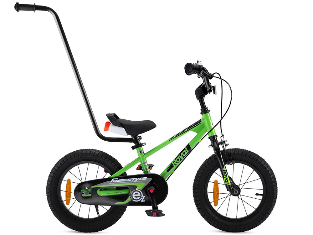 Велосипед-беговел 2в1 14″ зеленый