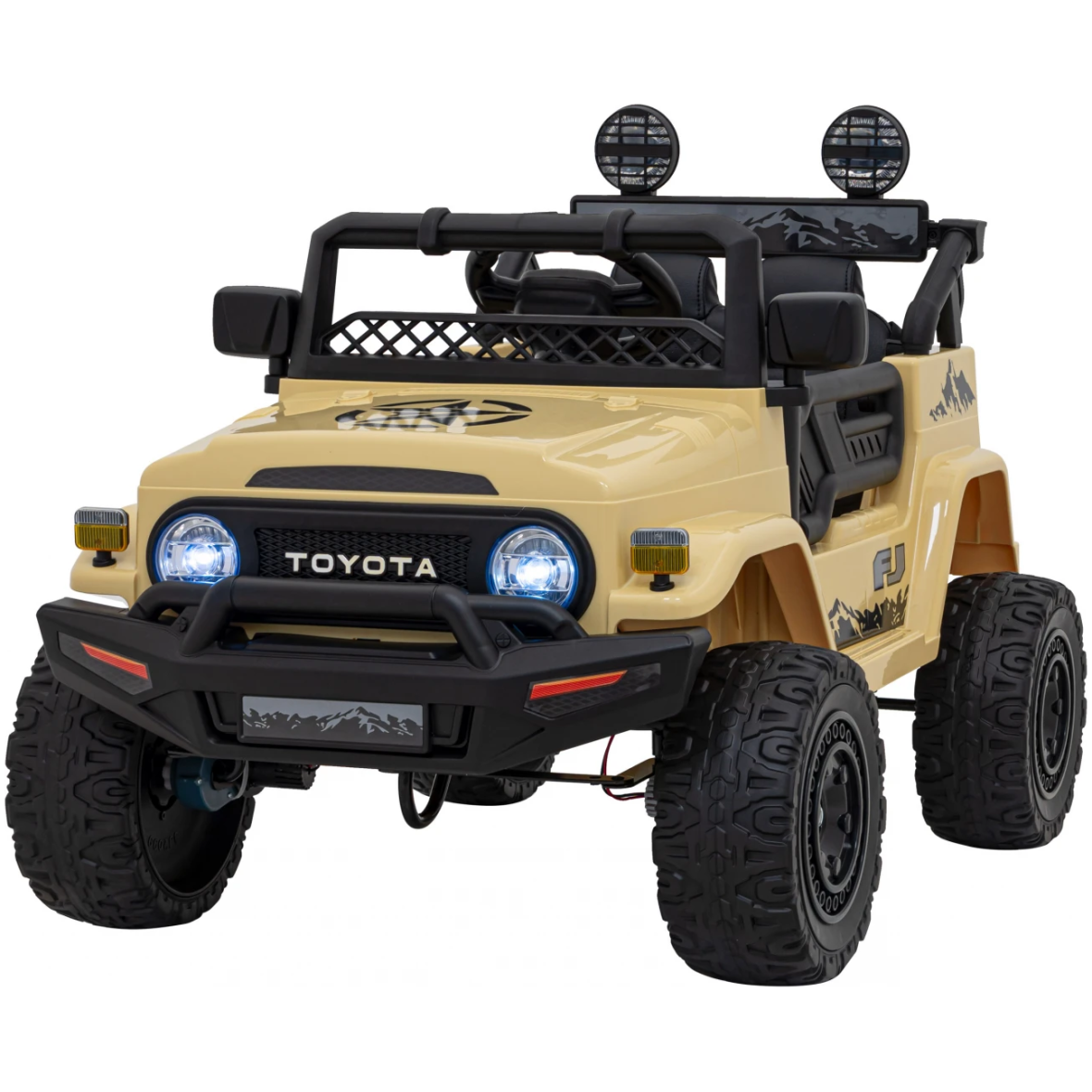 Детский электромобиль Toyota FJ CRUISER 4×4 бежевый