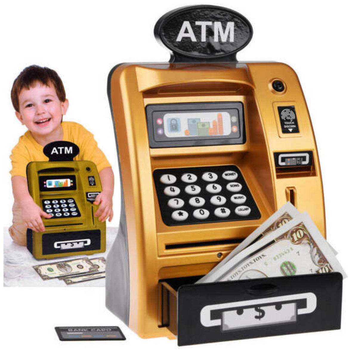 Rahakassa pangaautomaat kuldne