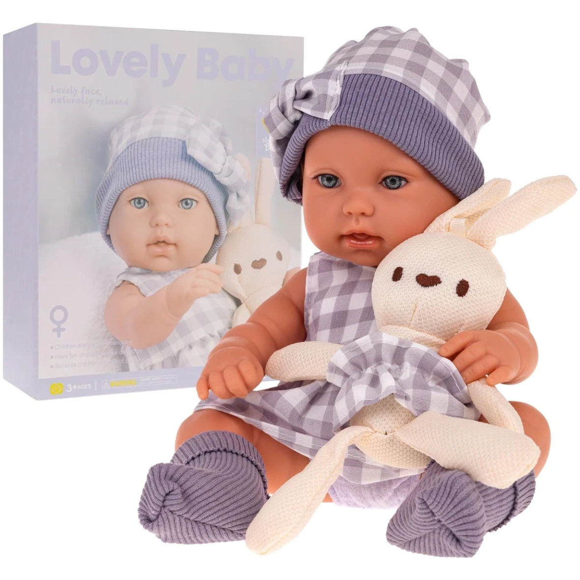 Beebinukk violetne + tarvikute komplekt