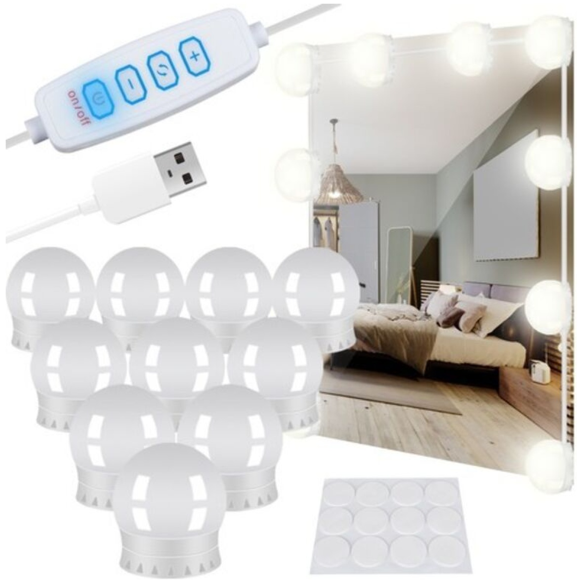 LED valgustid peeglile-tualettlauale – 10 tk.