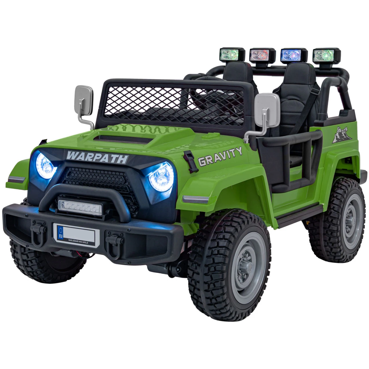Kahekohaline Jeep Off Road MONSTER 4×4 roheline