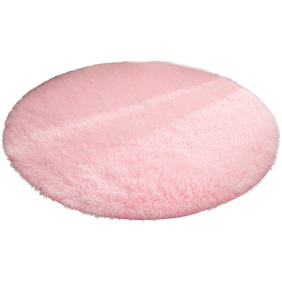 eng_pl_Plush-Soft-Round-Rug-Anti-slip-Light-Pink-122cm-24915_2