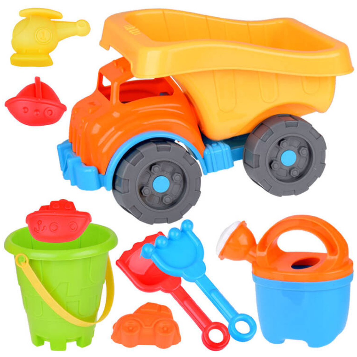 Suur liivakastikomplekt kalluri ja tarvikutega