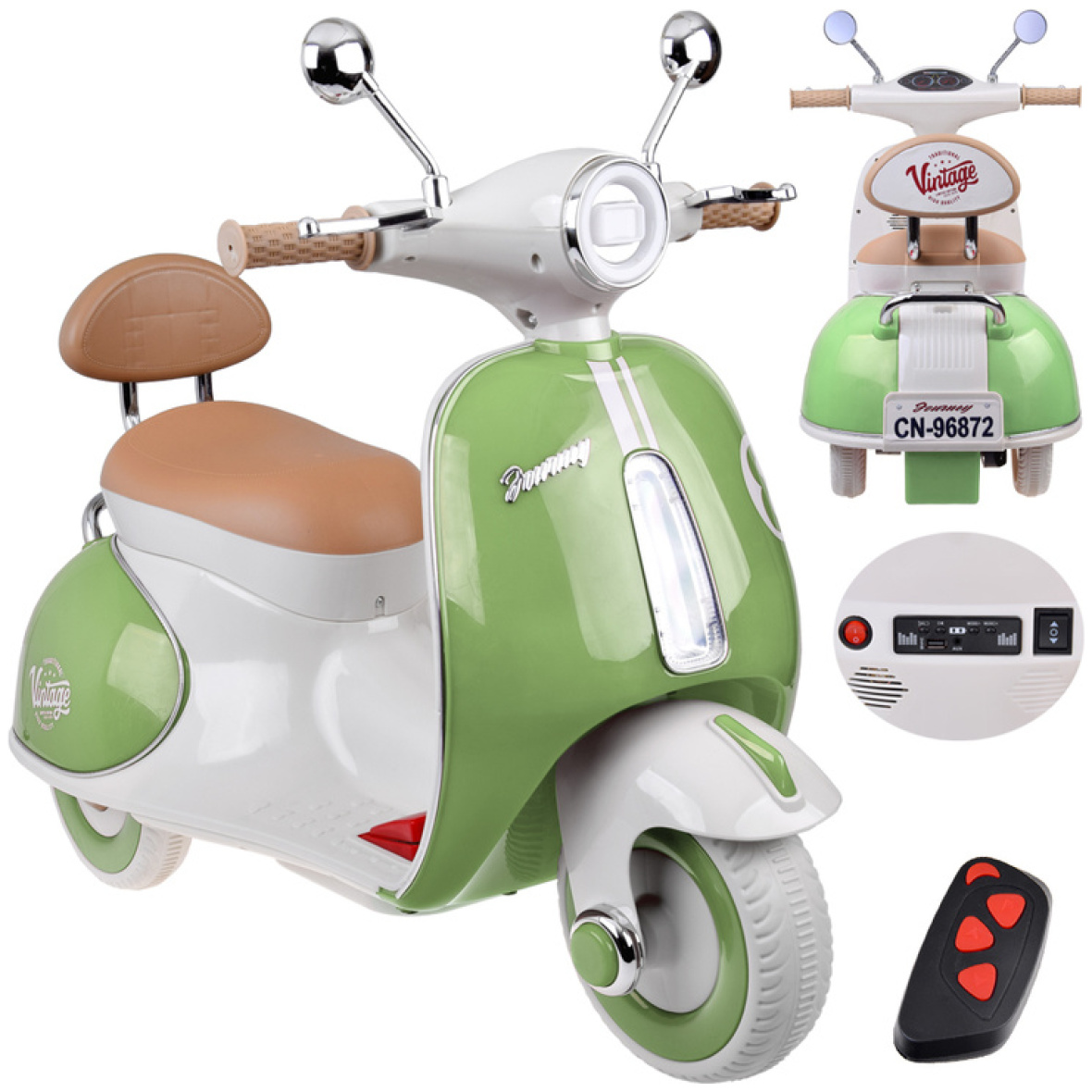 Elektriline motoroller roheline