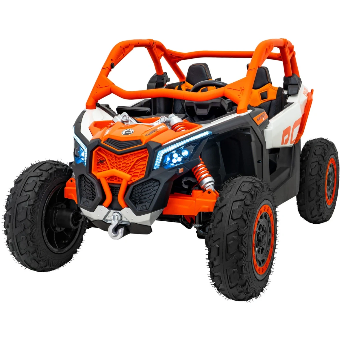 Kahekohaline elektriauto Can-Am Maverick Turbo RR STRONG, oranž