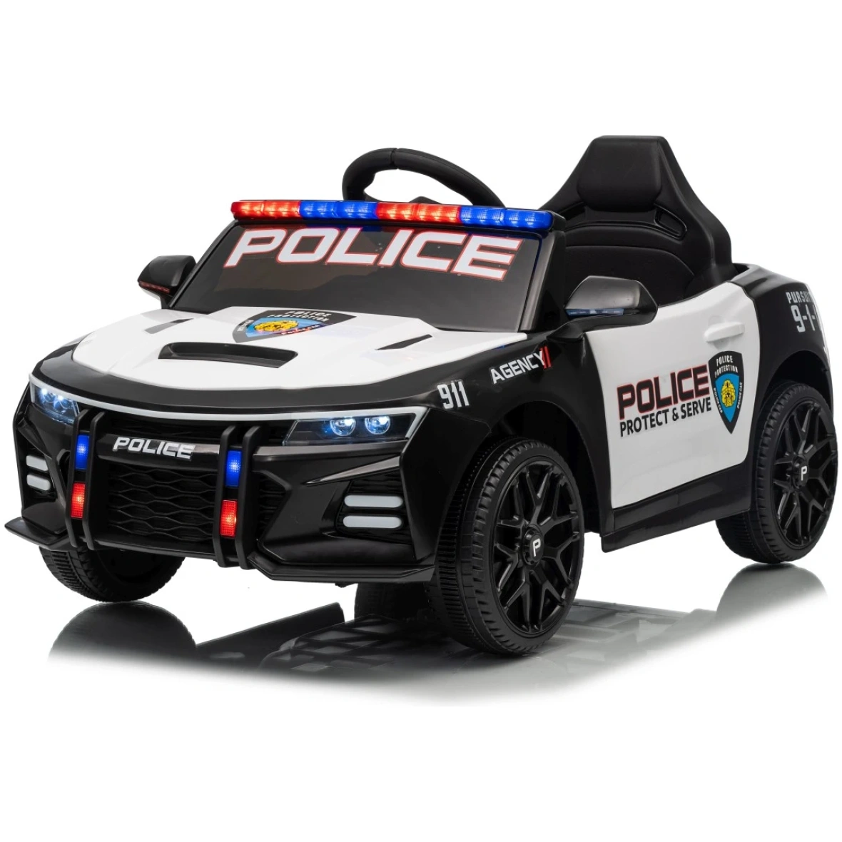 Elektriauto 911 politsei 4×4 must