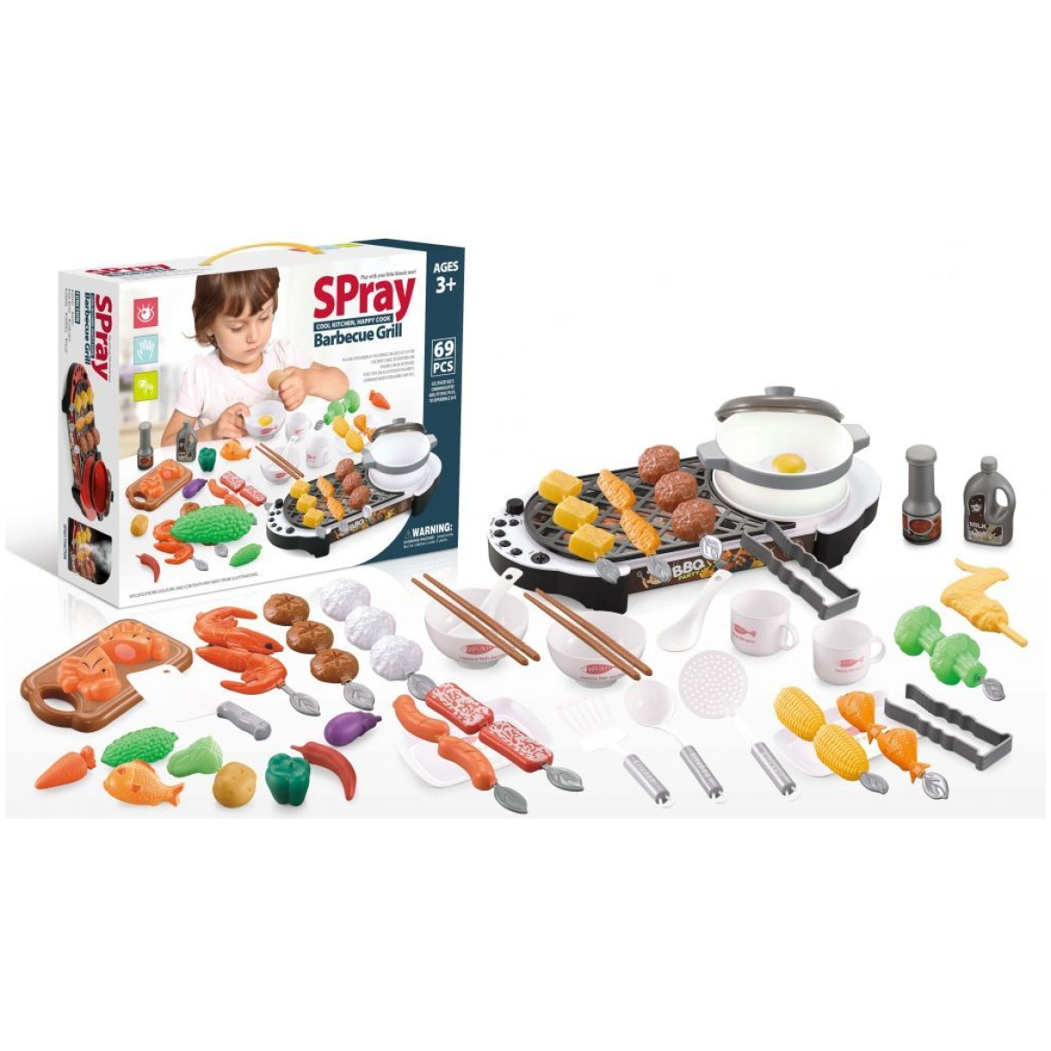 Laste minigrill tarvikutega