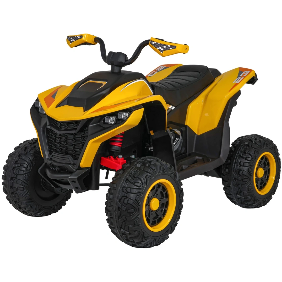 Elekriline atv Fast 4×4 puldiga kollane