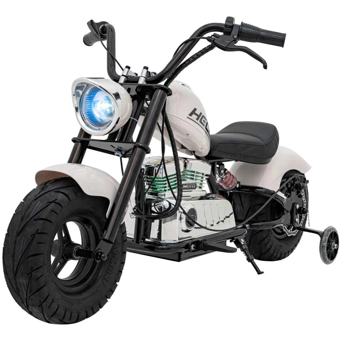 Elektriline mootorratas Chopper Warrior valge