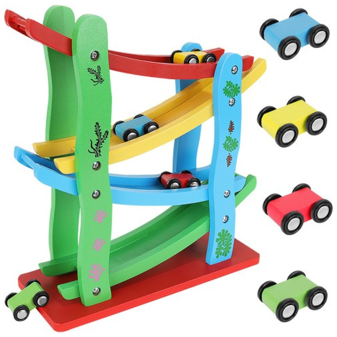 Puidust autorada nelja autoga