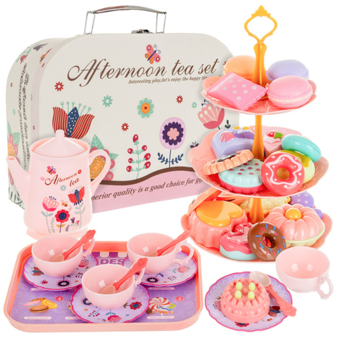 Laste teekomplekt kohvris