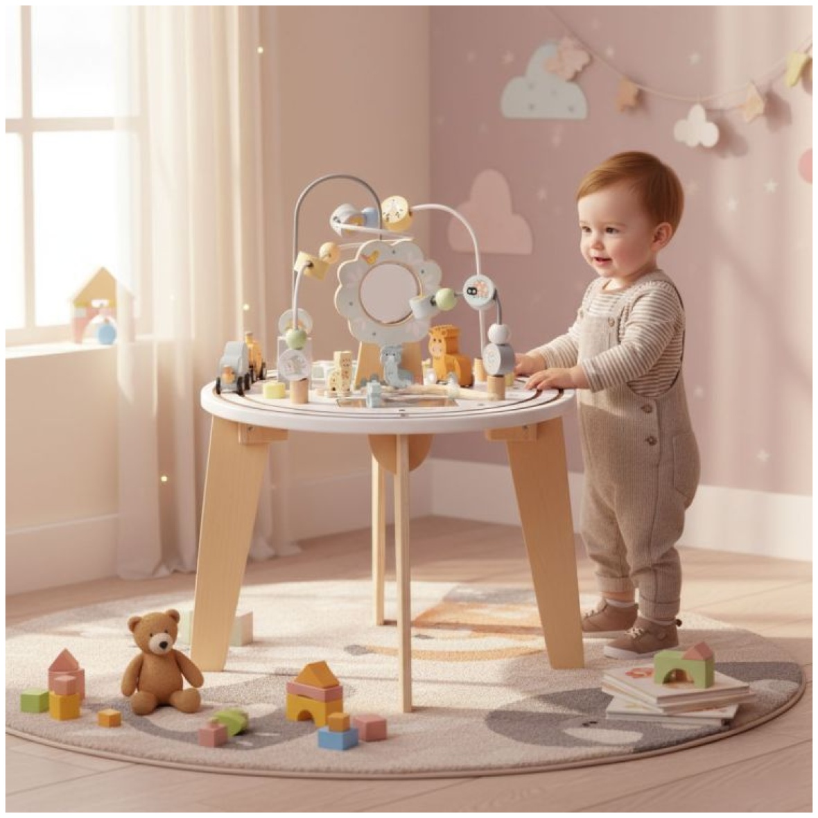 Puidust interaktiivne õppelaud lastele