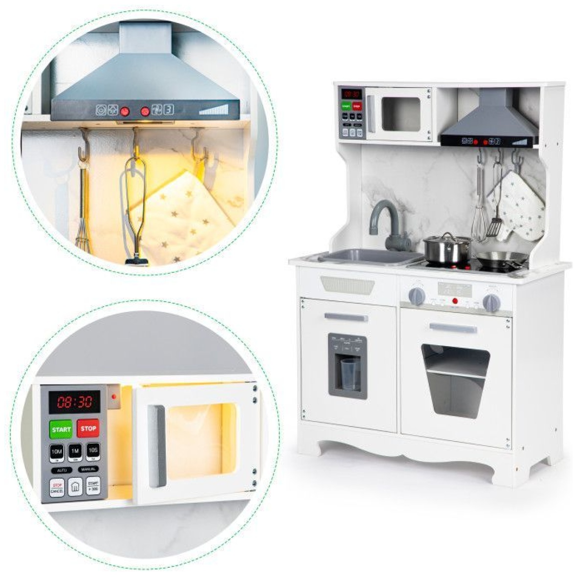 Puidust köök lastele valgus- ja heliefektidega