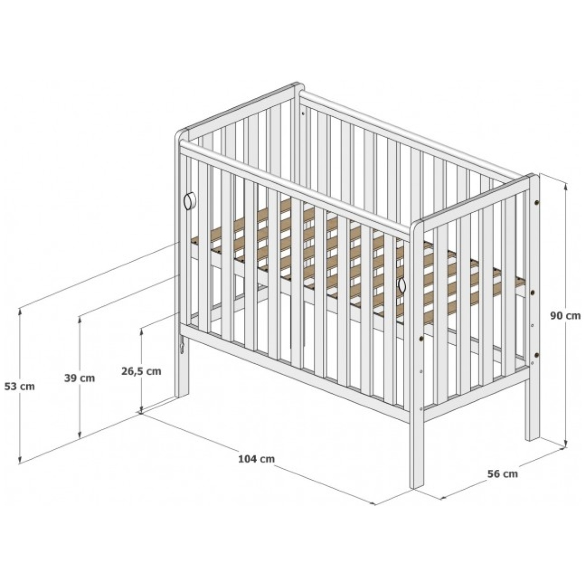 lozeczko-dostawka-bambi-100×50-z-opuszczanym-bokiem-na-kolkach (3)