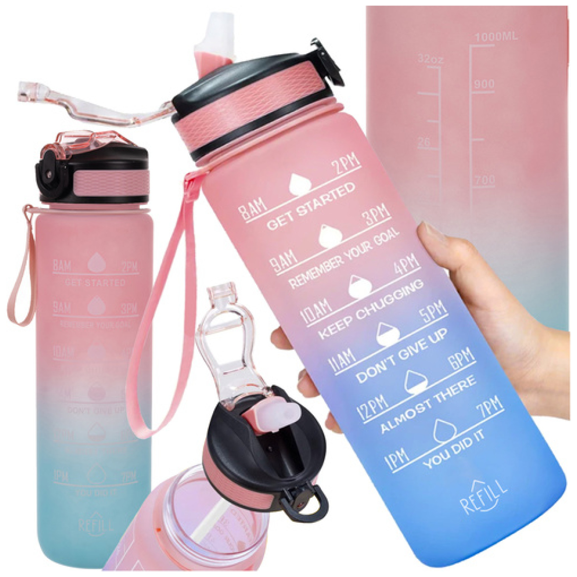 Motivatsiooni veepudel 1L