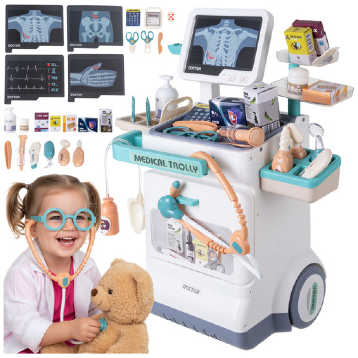 Laste meditsiinikomplekt koos tarvikutega