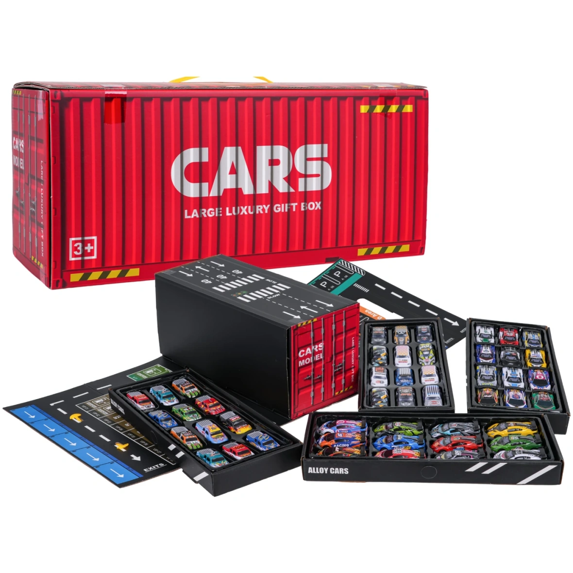 Mudelautode komplekt, 48tk koos garaažiga