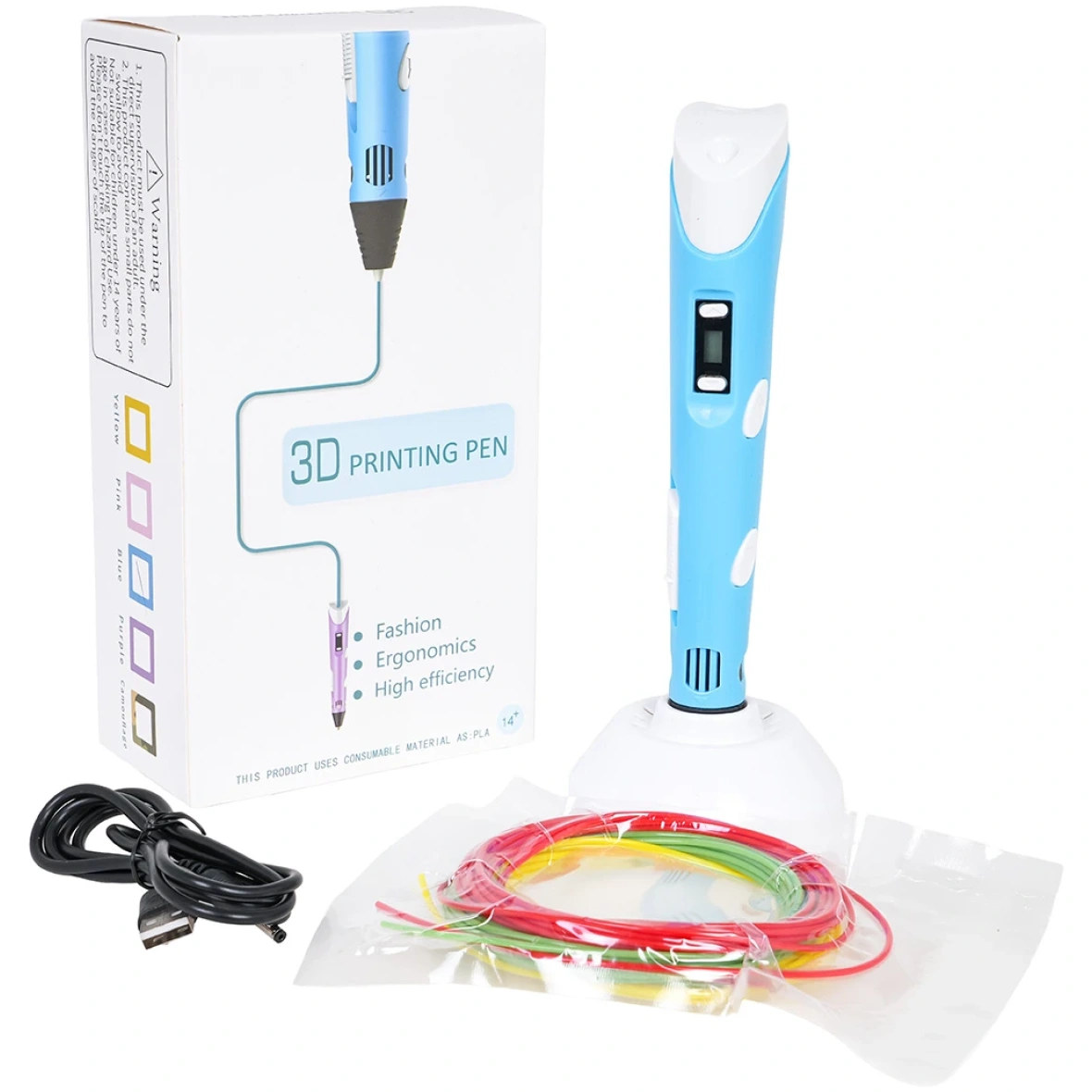 3D pliiats stardikomplektiga sinine