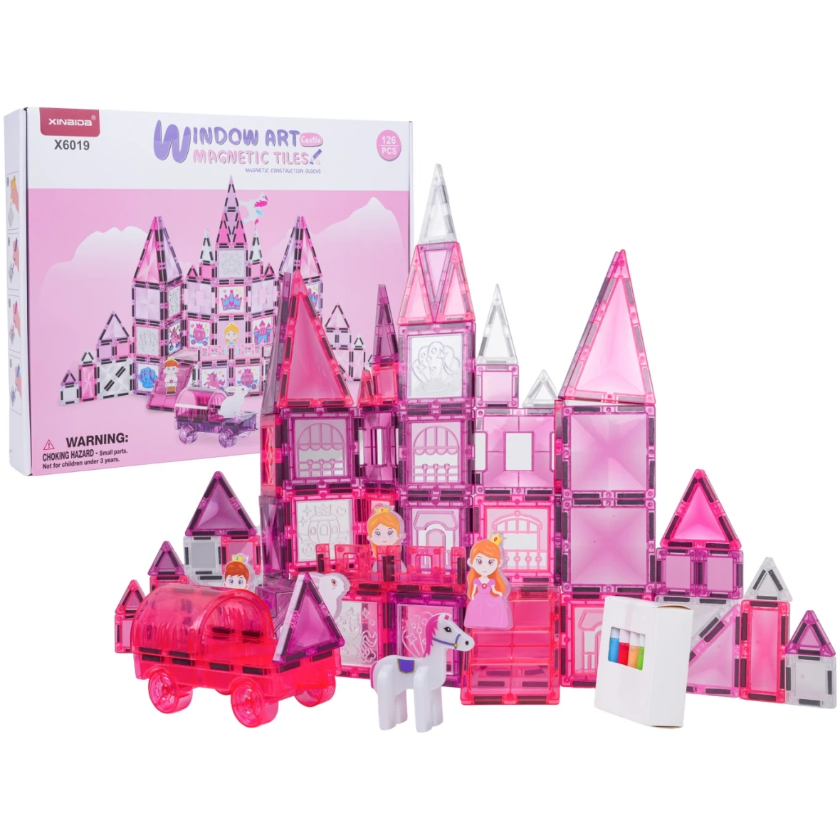 Värvitava.magnetklotside komplek 126-osa