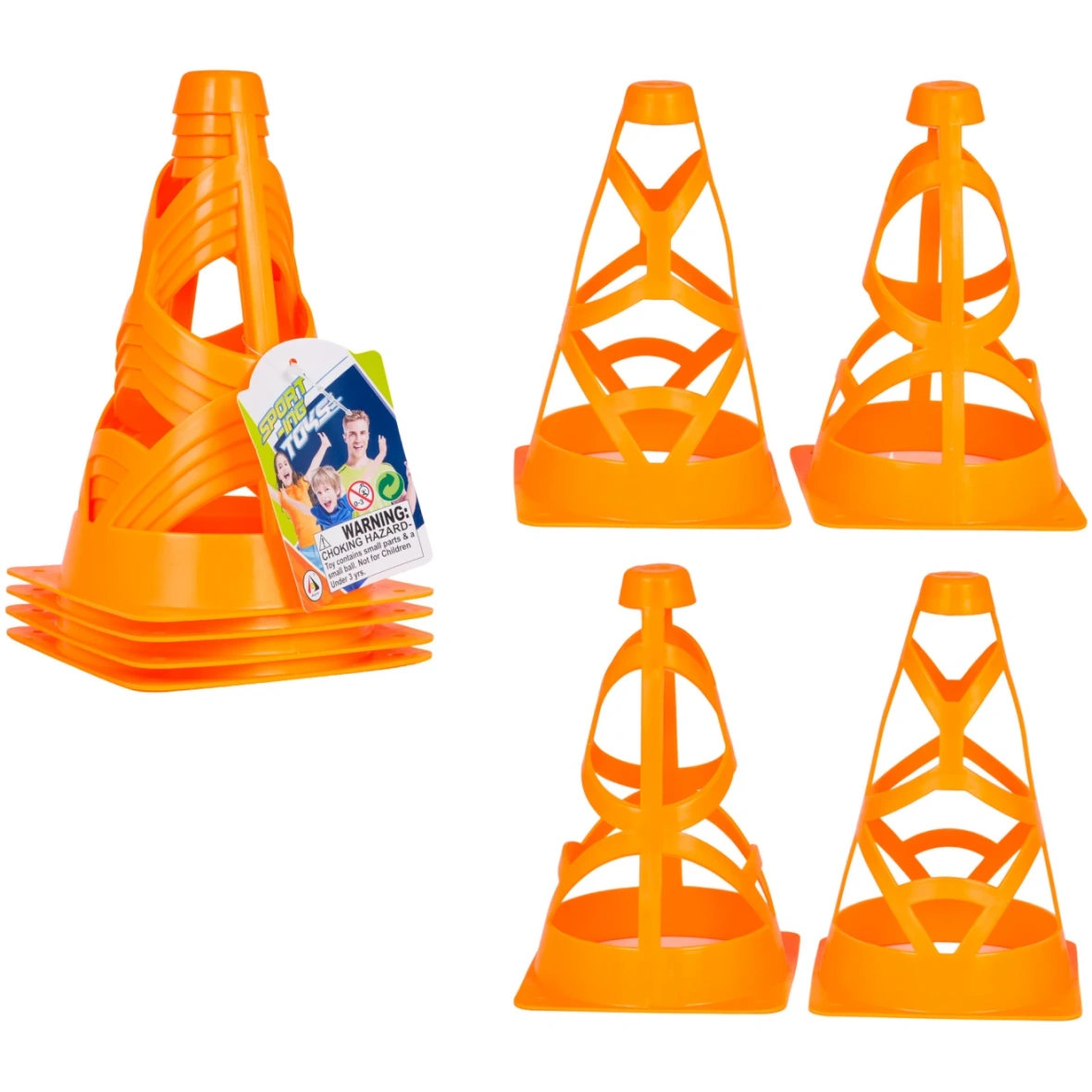 Oranžid koonused 4 tk.