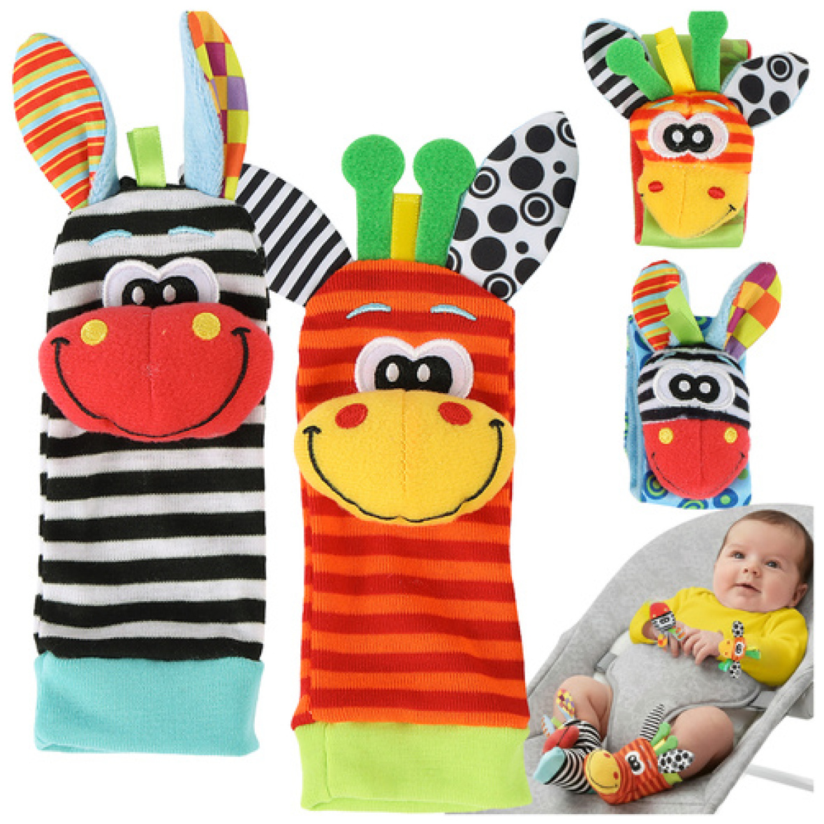 Beebi kõristid – 4 tk komplekt