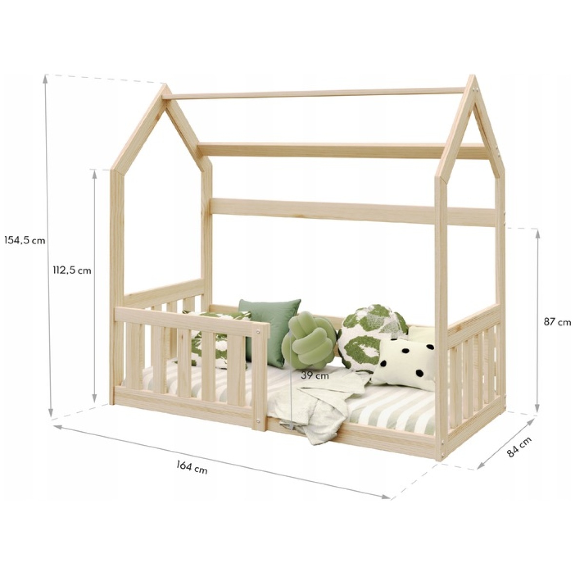 Lozko-dzieciece-DOMEK-160×80-materac-GOFFY-EAN-GTIN-5902841998346