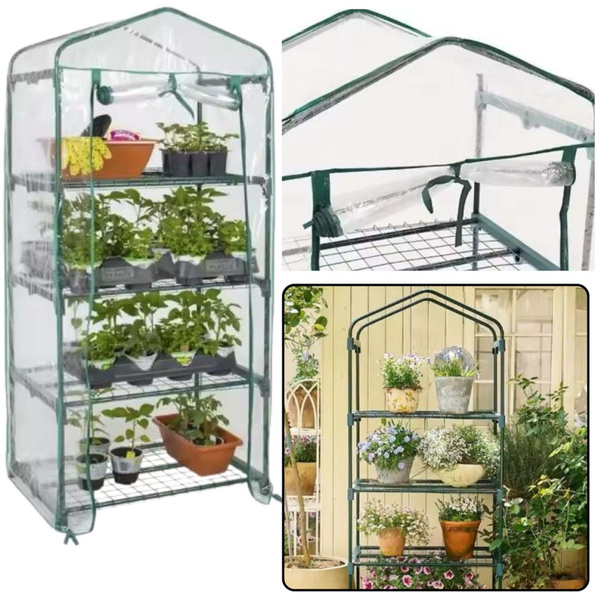 Mini aiakasvuhoone 195 x 143 x 73 cm