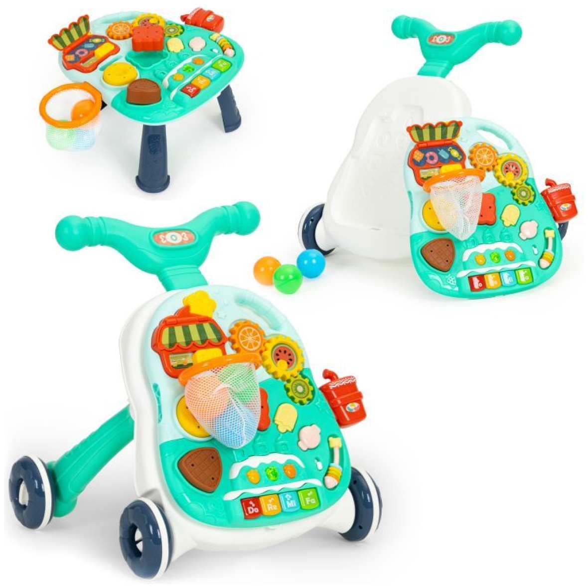 2in1 interaktiivne käimistugi-laud, roheline