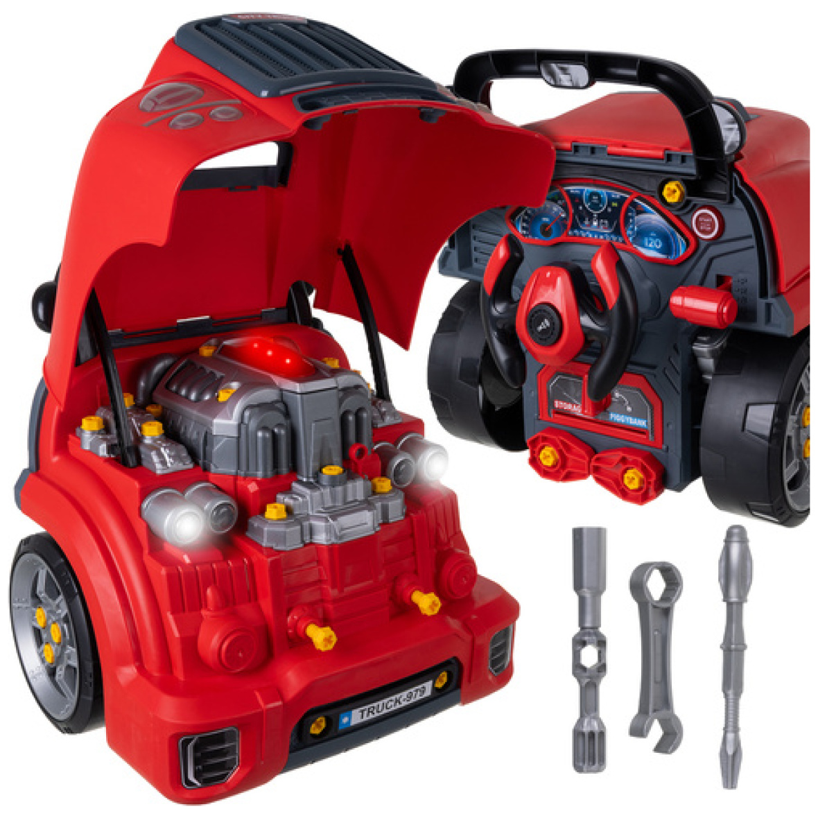 Autoremondi mängukomplekt, punane