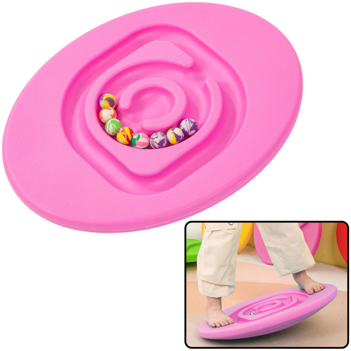 Tasakaalulaud lastele roosa