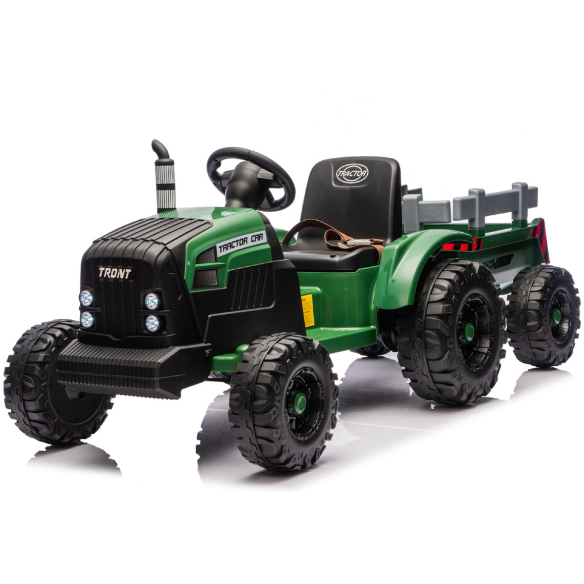 Laste elektriline traktor haagisega 24v tumeroheline