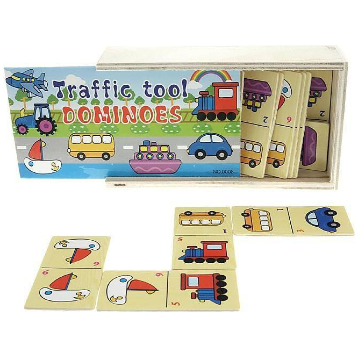 Puidust doomino-sõidukid