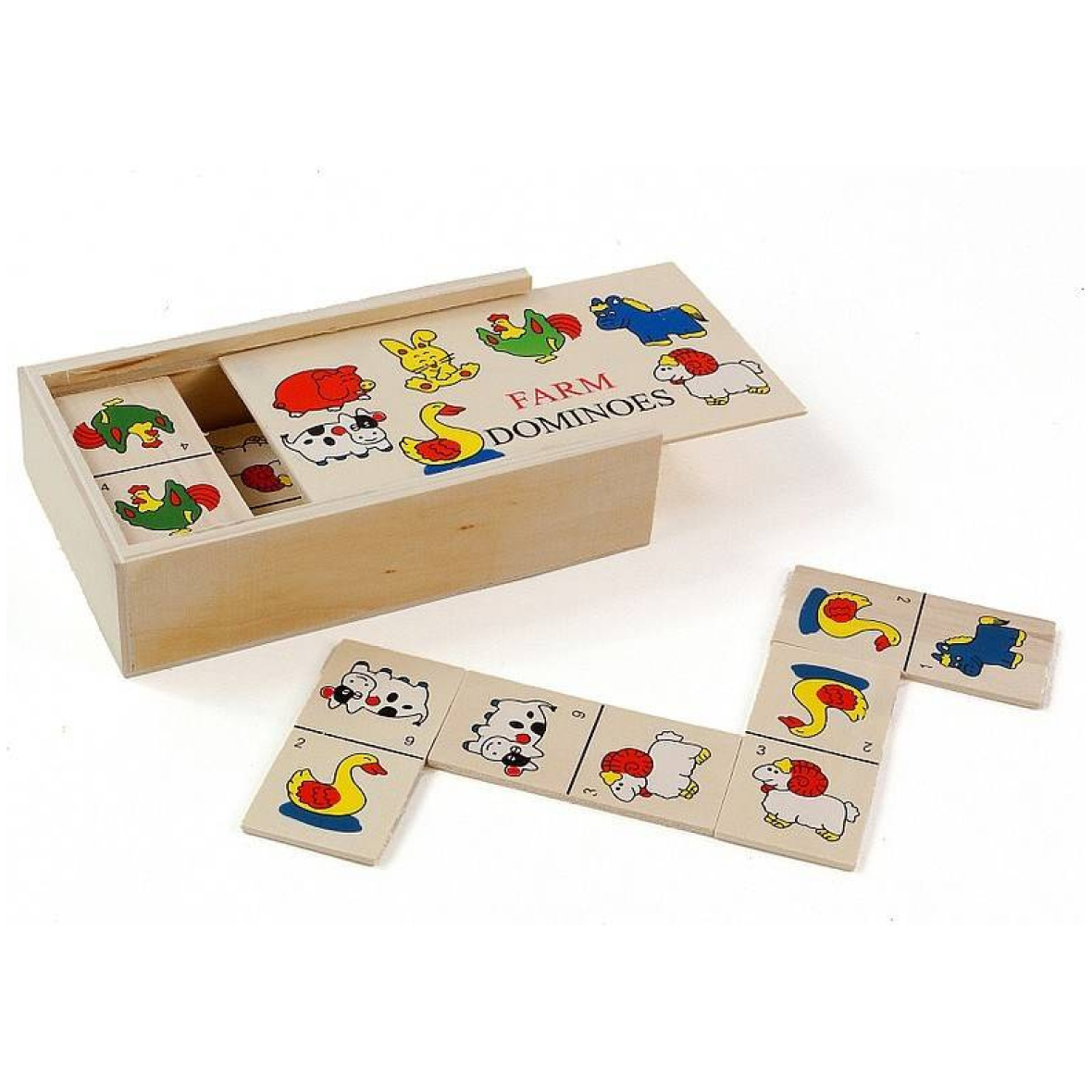 Puidust doomino-loomad