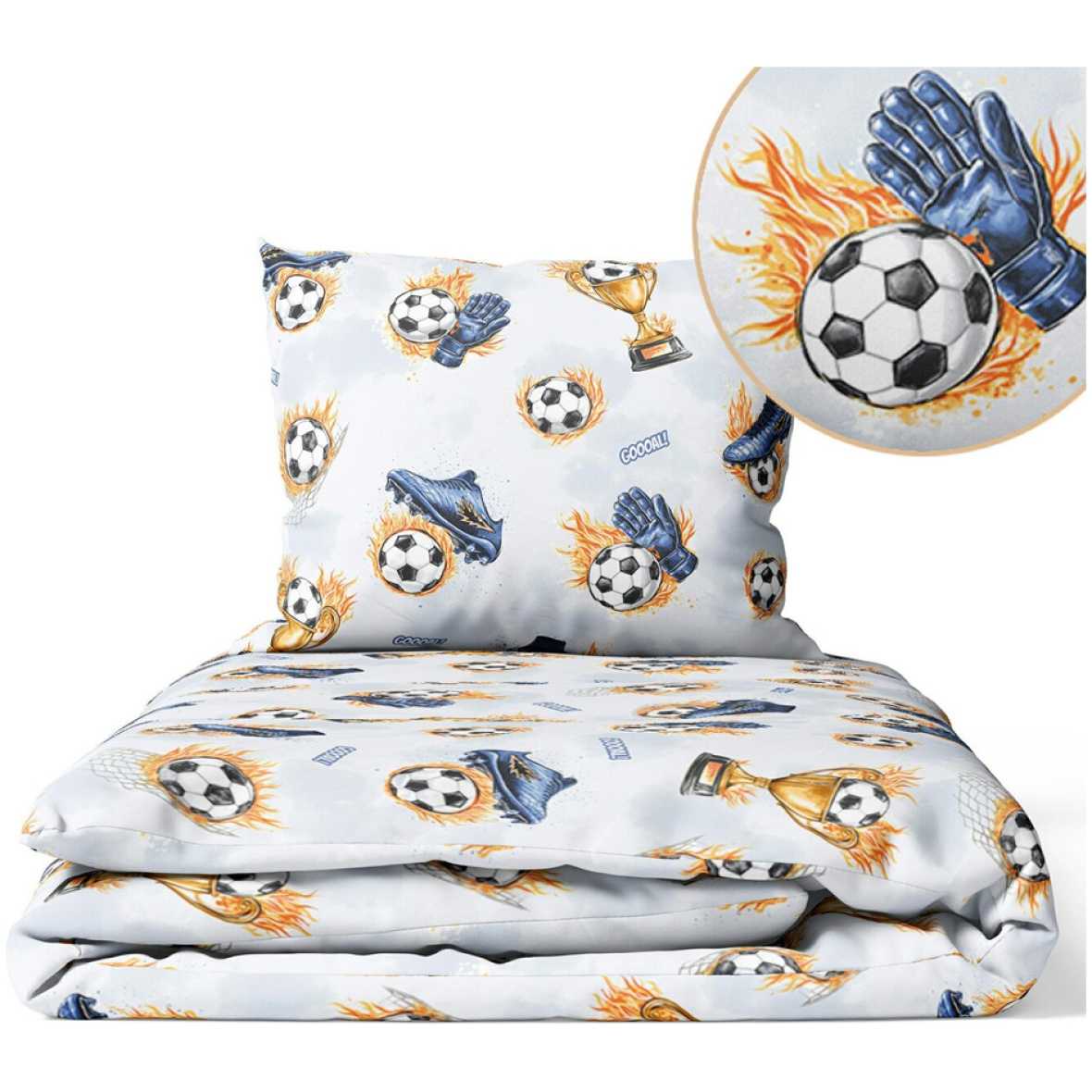 Voodipesu jalgpall 2-osaline 120/90