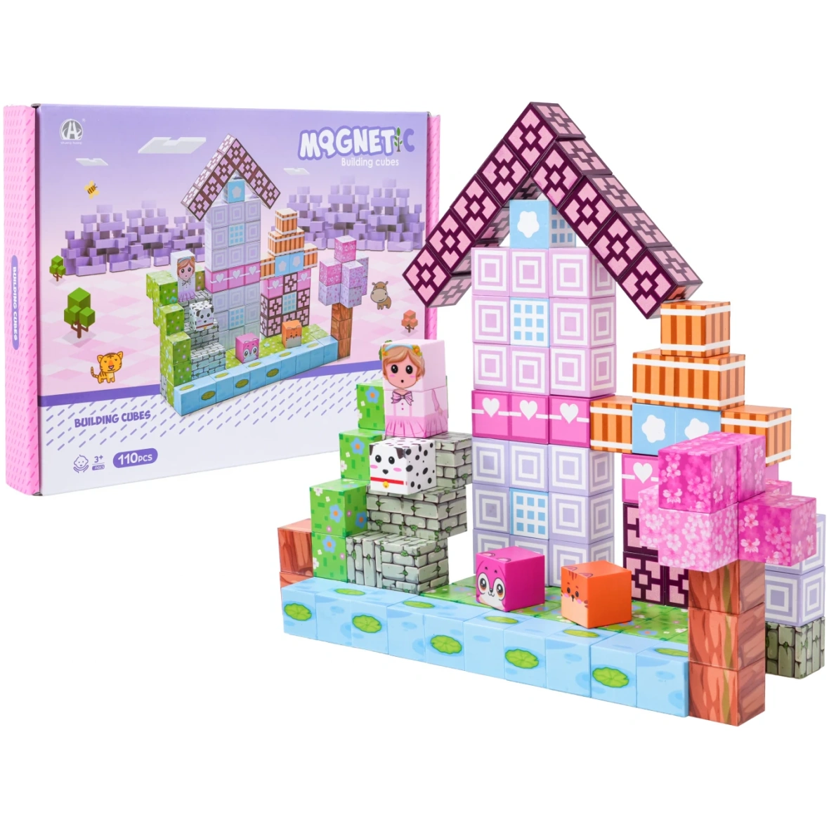 Magnetklotside komplekt lastele – 110 osa