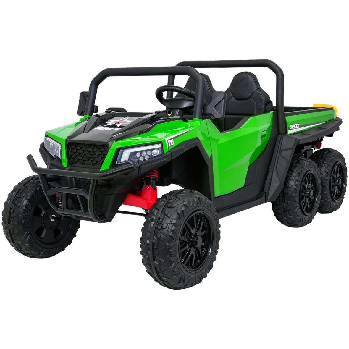 Kahekohaline elektriauto farmer truck 24v 4x200W roheline