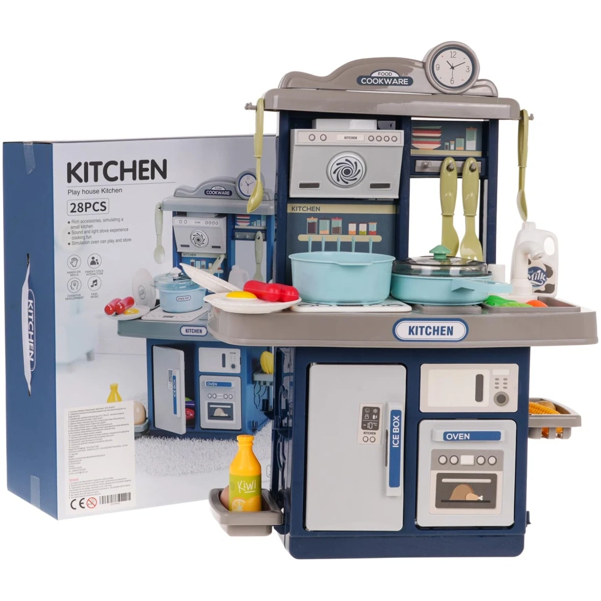 Laste mänguköök tulede ja helifunktsiooniga + aksessuaarid