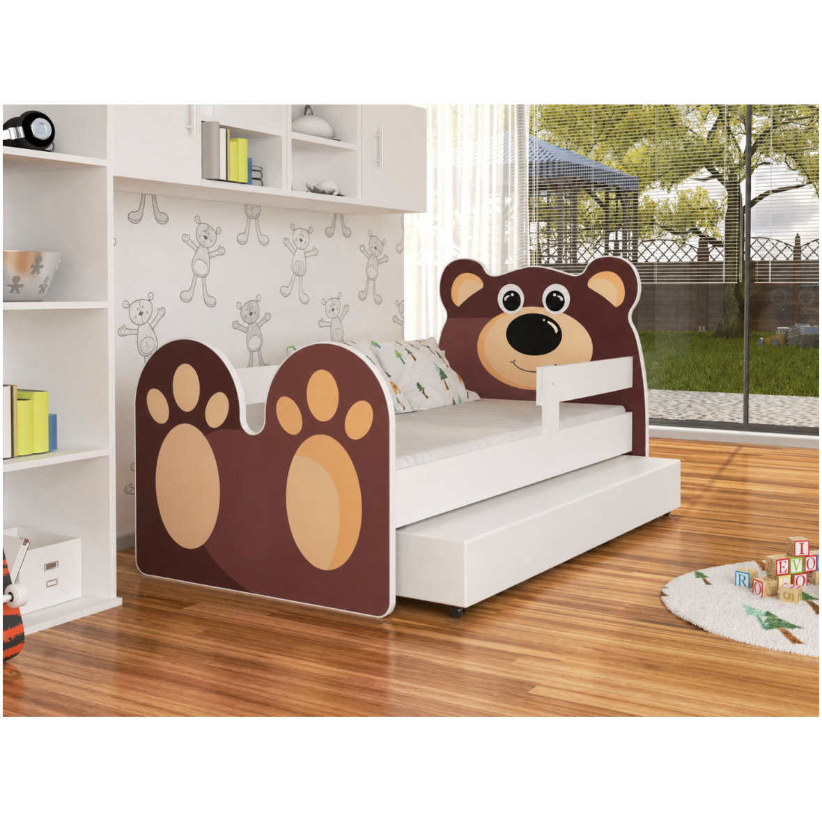 Lastevoodi Karu 160×80 pesukastiga